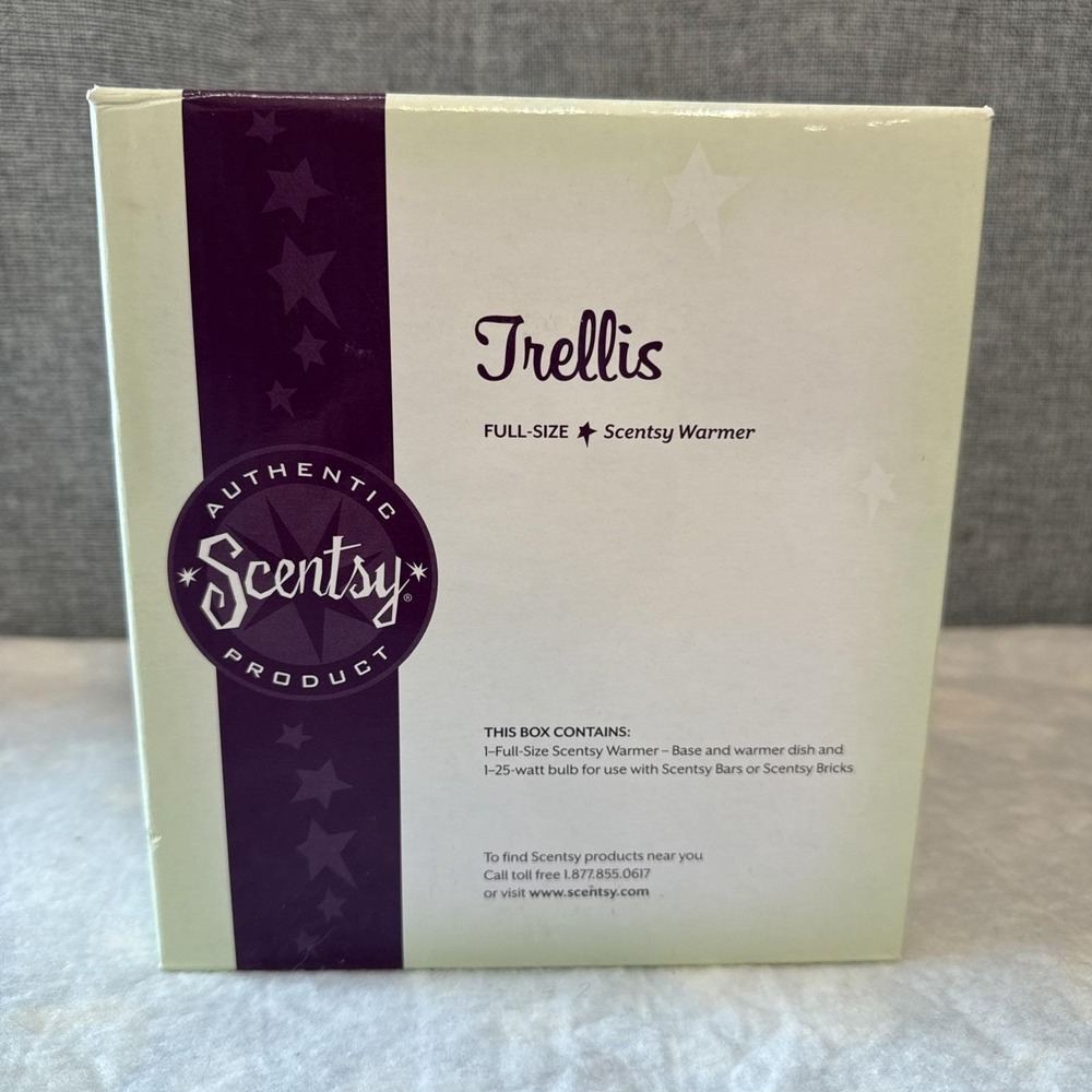 Scentsy TRELLIS‎ Wax Warmer Retired Full Size Tuscan Golden Brown DSW-TREL